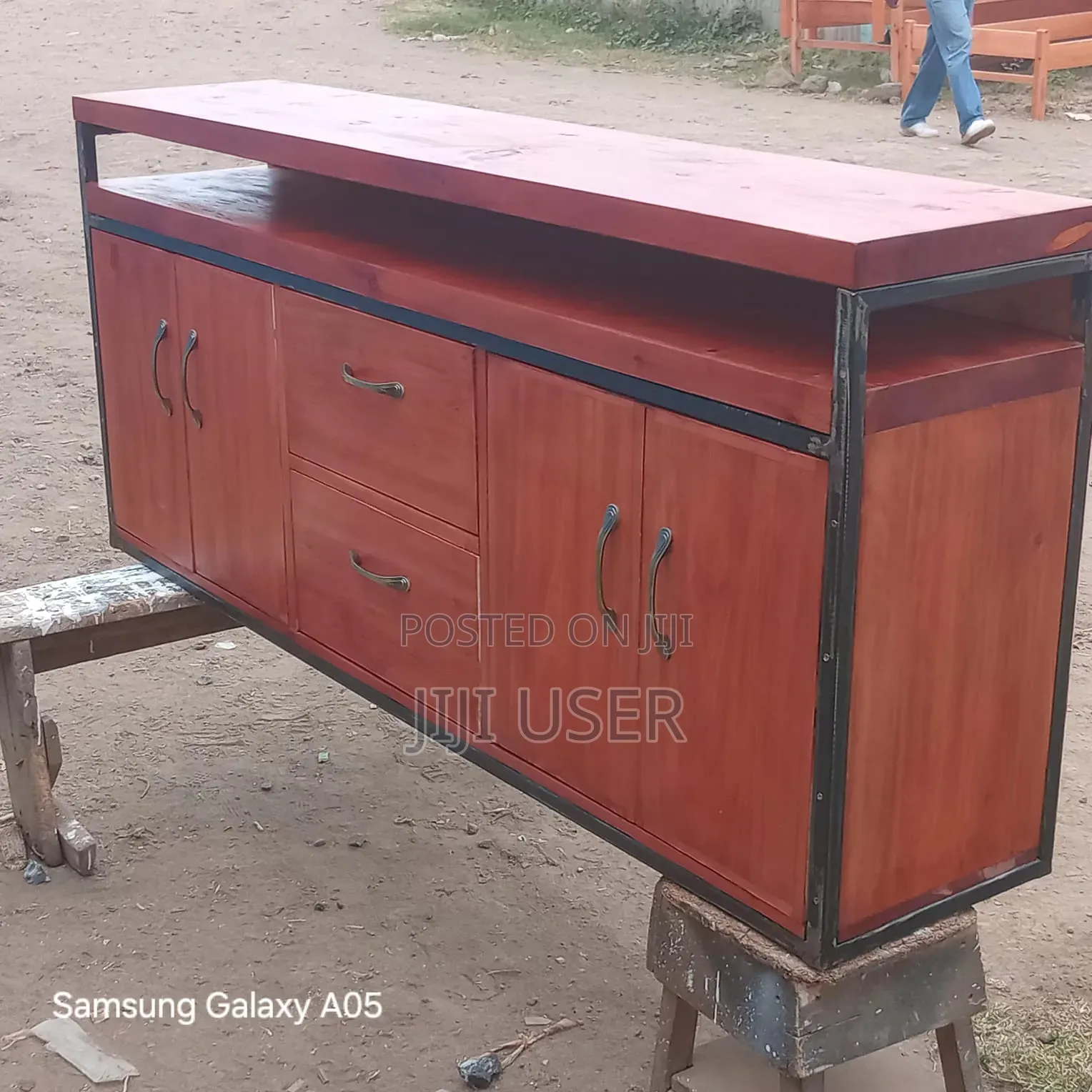 Metal Wood Tv Stand