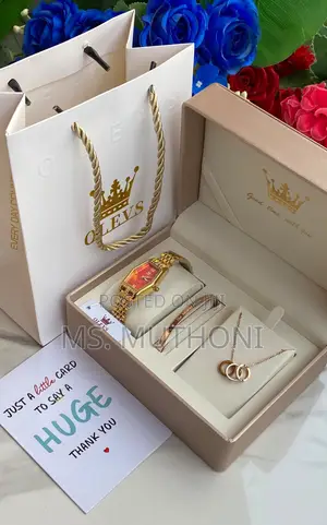 Ladies Customizable 3 Pcs Gift Sets ( Boxed + Bag + Card )