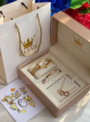 Ladies Customizable 3 Pcs Gift Sets ( Boxed + Bag + Card )