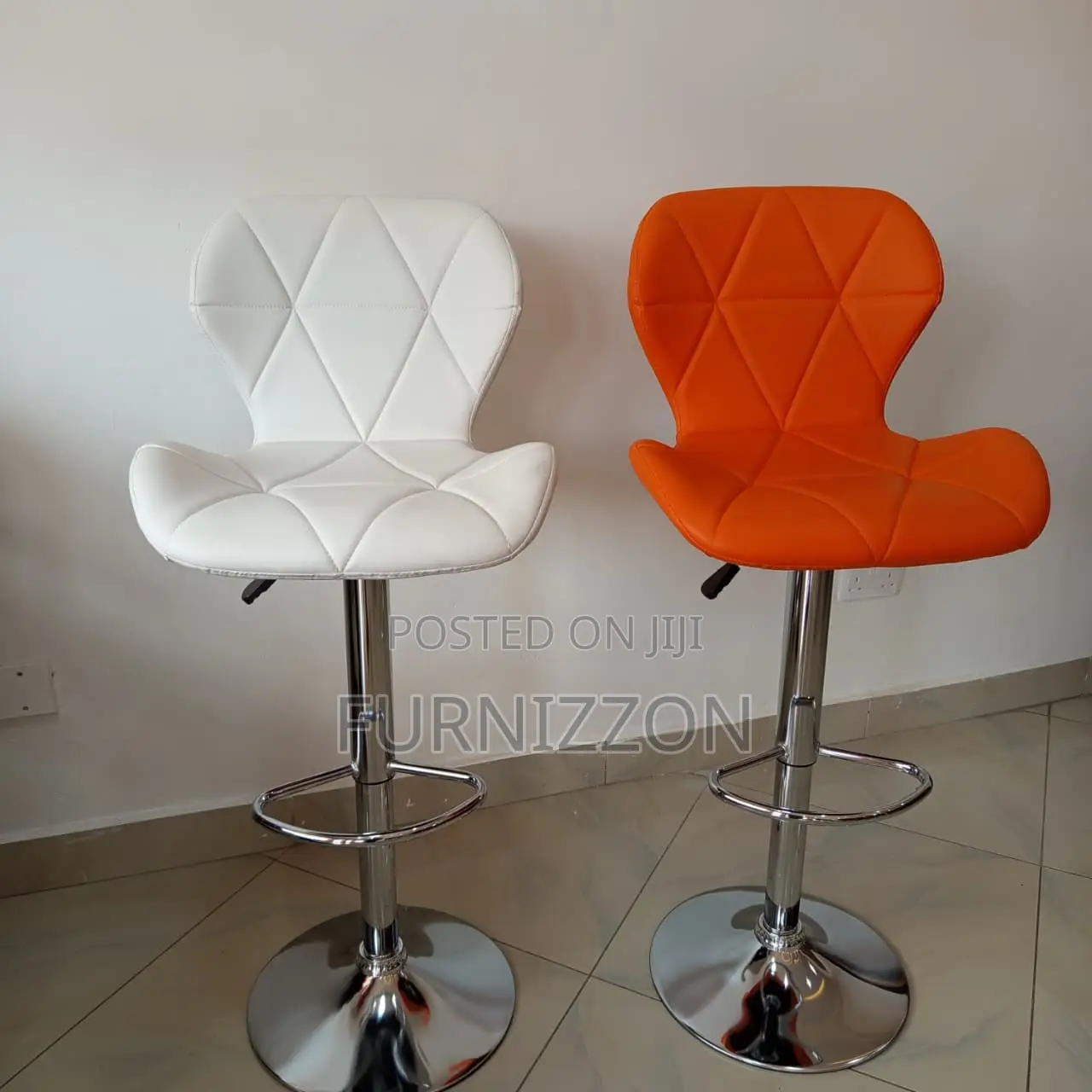 Modern Adjustable Swivel Bar Stool With Backrest