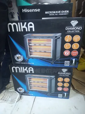 Mika Mh302 - 2 Way Quartz Heater, 2000w - Grey 