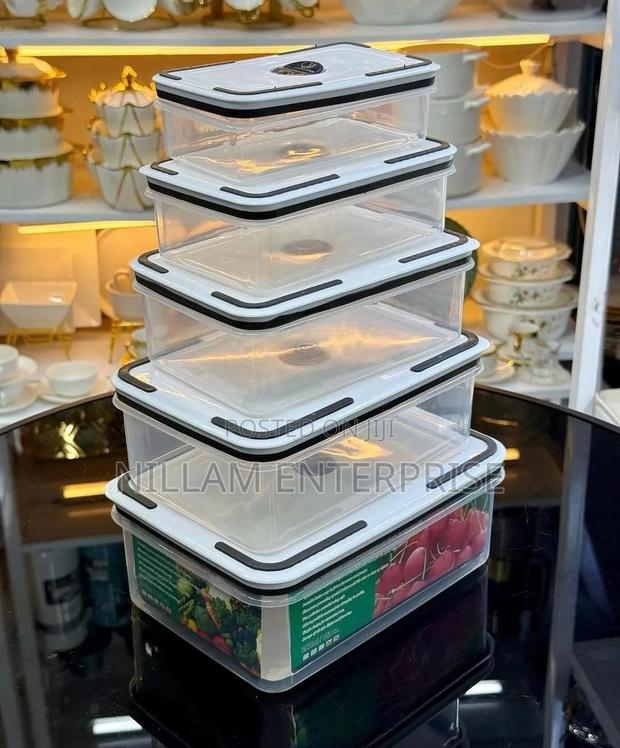 5in 1 Fridge Storage Containers . - thumbnail 2