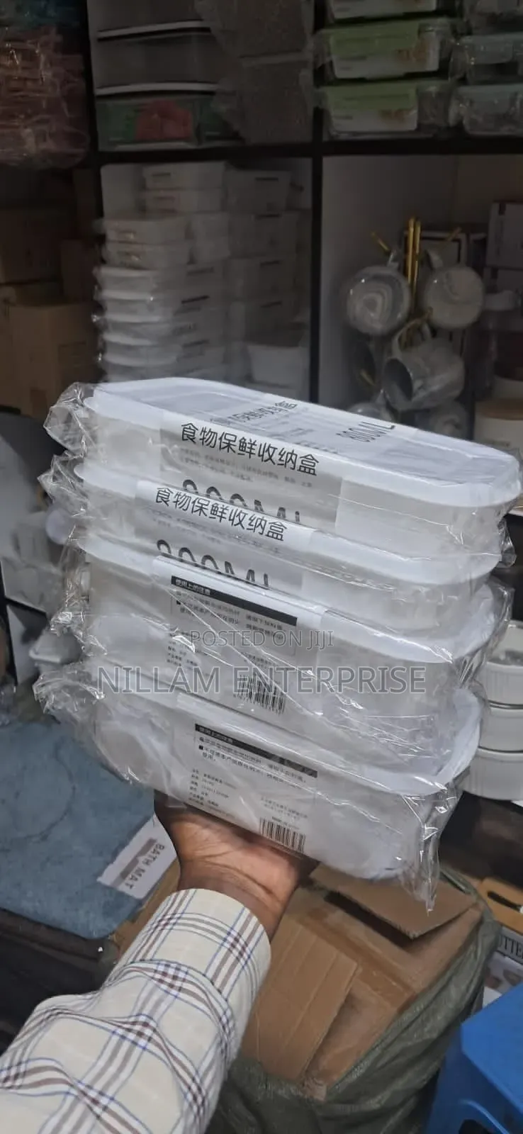 Freezer /Fridge Stackable Food Storage Containers .