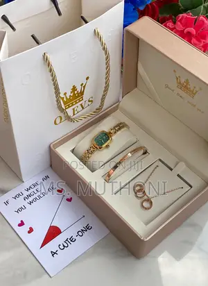 Women’S Customizable 3 PCS Olevs Gift Sets ( Boxed + Bag + Card )