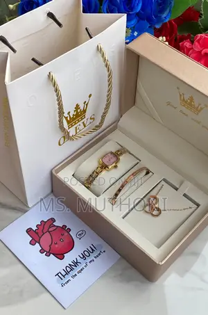 Women’S Customizable 3 PCS Olevs Gift Sets ( Boxed + Bag + Card )