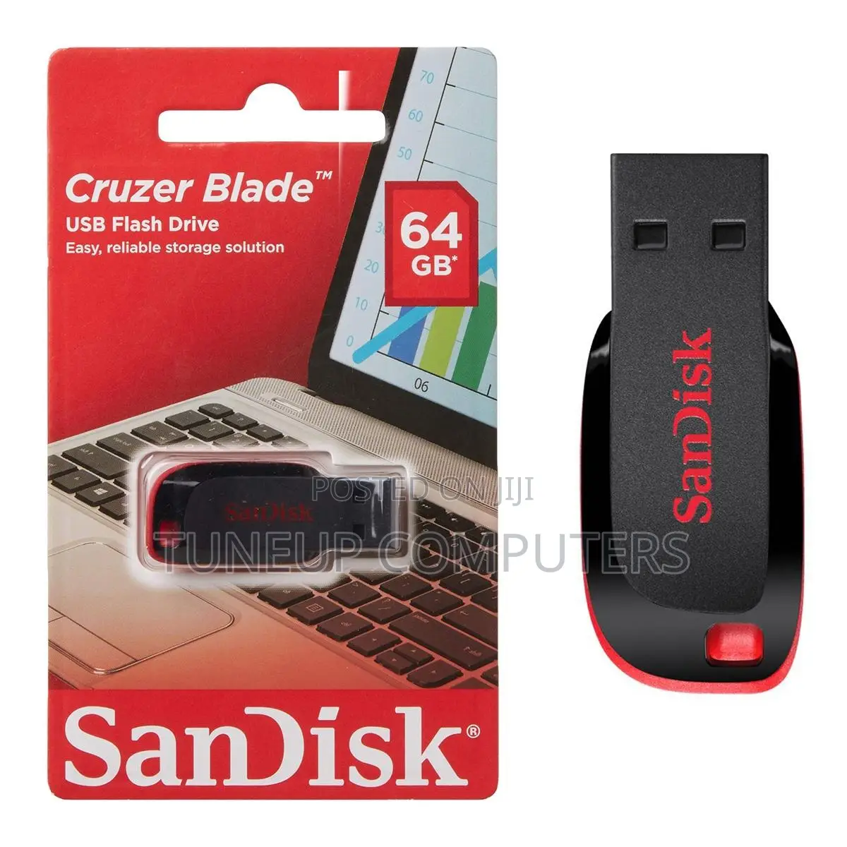 Sandisk Cruzer Blade | 64gb Usb 2.0 Flash Drive | Compact Design