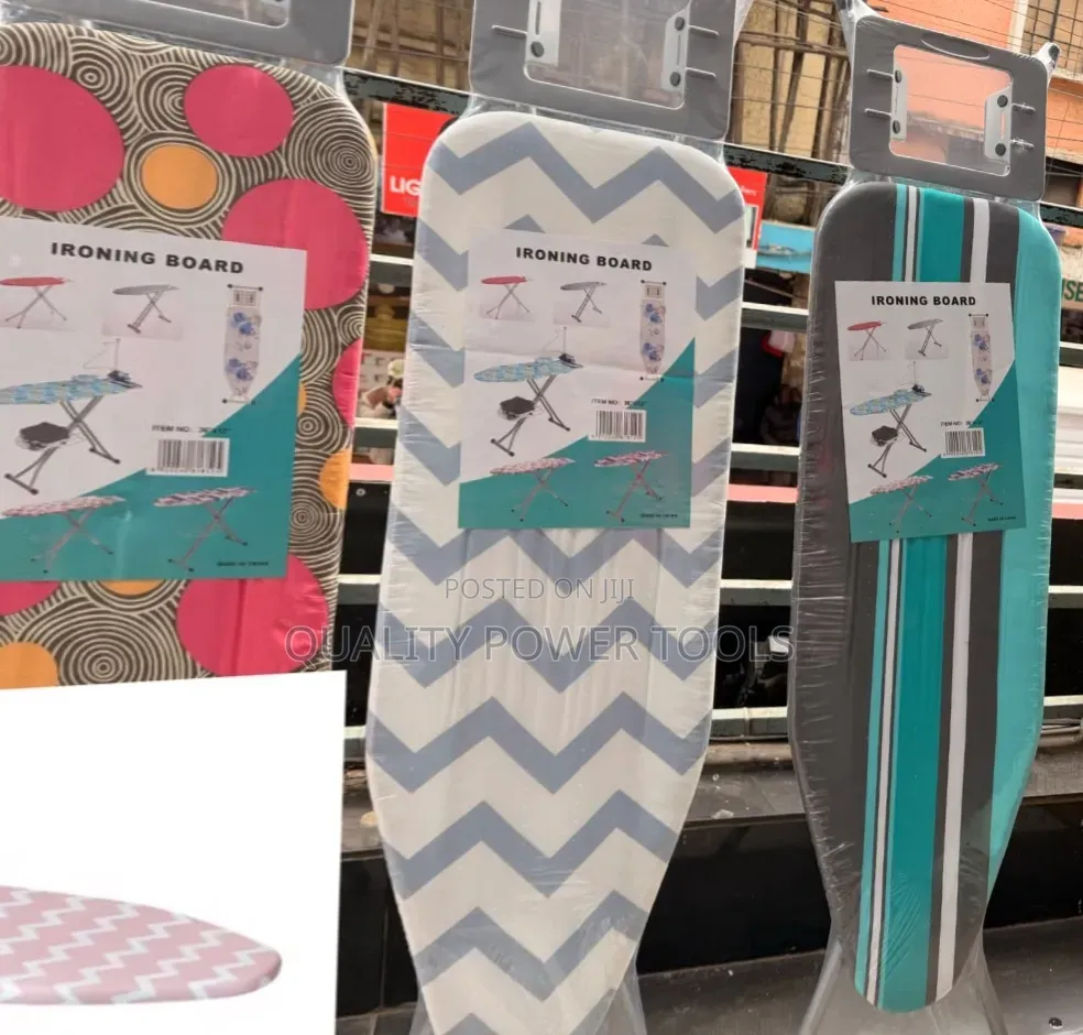 Imported Metallic Foldable Ironing Boards With Patterned Fabric Cover