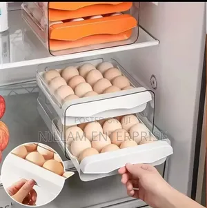 Double Layer Egg Holder/Storage Container. 32eggs