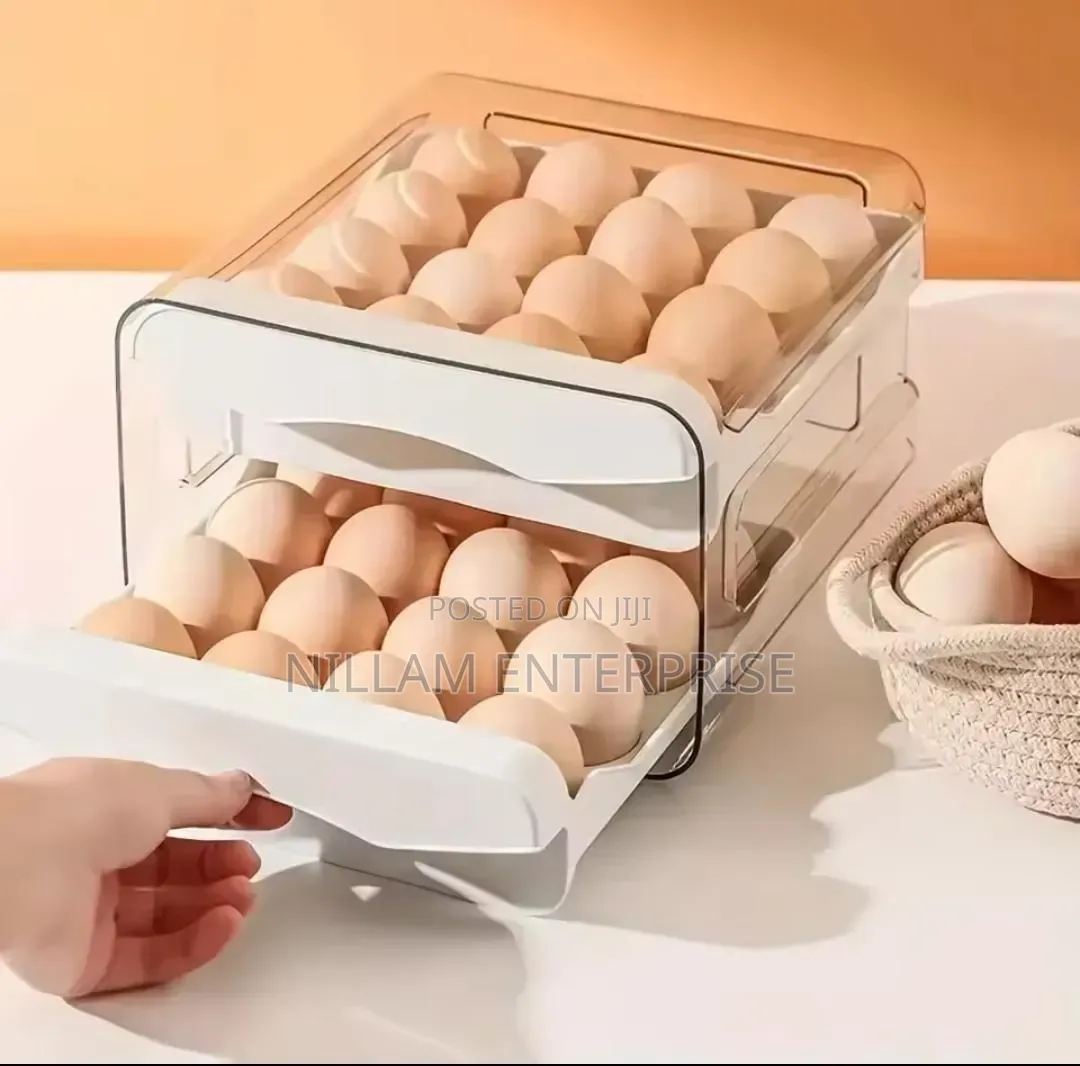 Double Layer Egg Holder/Storage Container. 32eggs