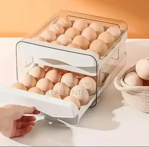 Double Layer Egg Holder/Storage Container. 32eggs