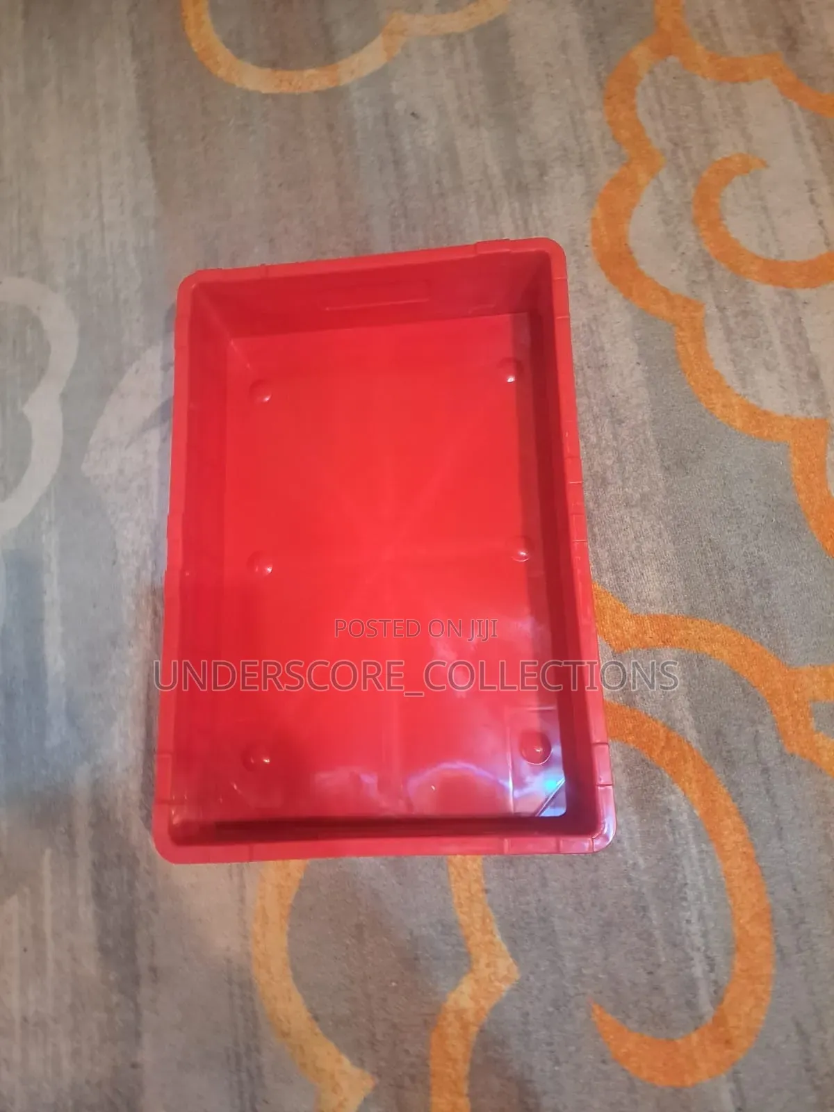 Red Small Block Polystack Crate 120