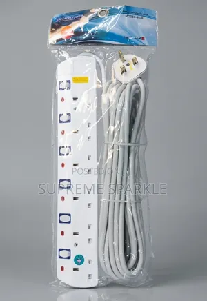 JSB 6-Way Extension Cable 10m (With in Build Surge Protector).
