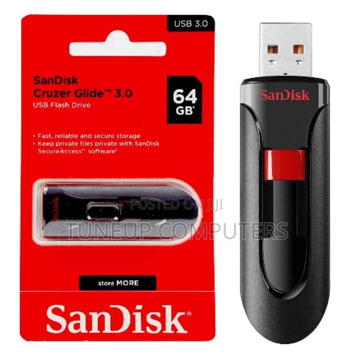 Sandisk Cruzer Glide | 64gb Usb 3.0 Flash Drive | Retractable Design