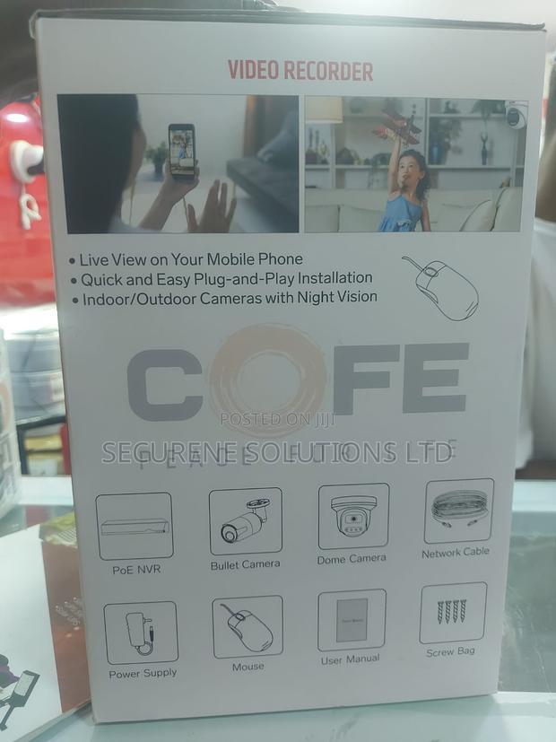 Cofe 4-Channel Ai Poe NVR Kit Ip Security Camera System. - thumbnail 2