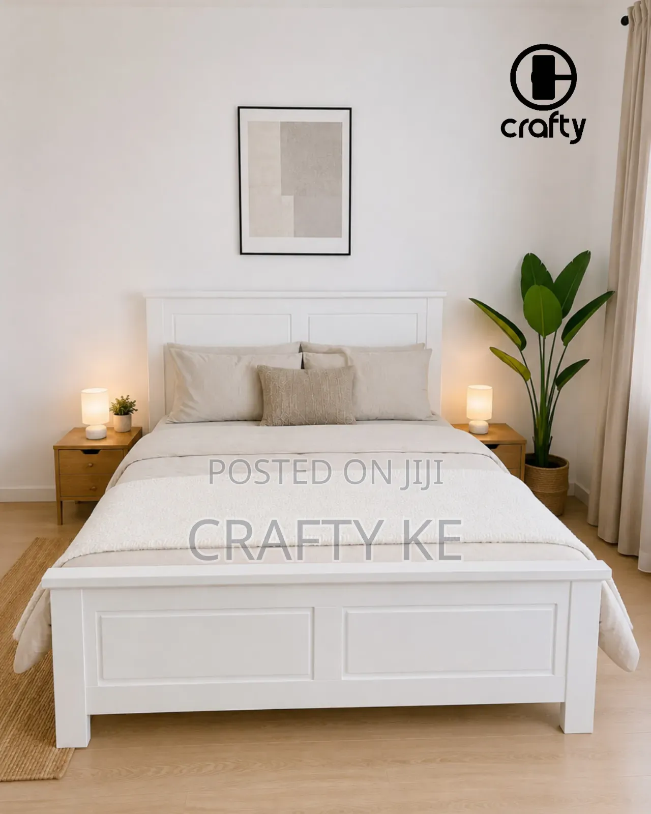 Premium White Finish 5 by 6 Tuna Bed