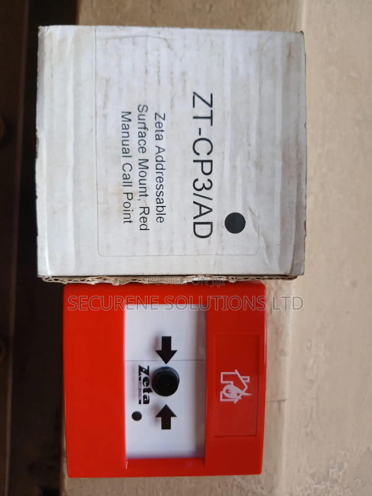Zeta Zt-Cp3/Ad Addressable Surface Mount Manual Call Point.