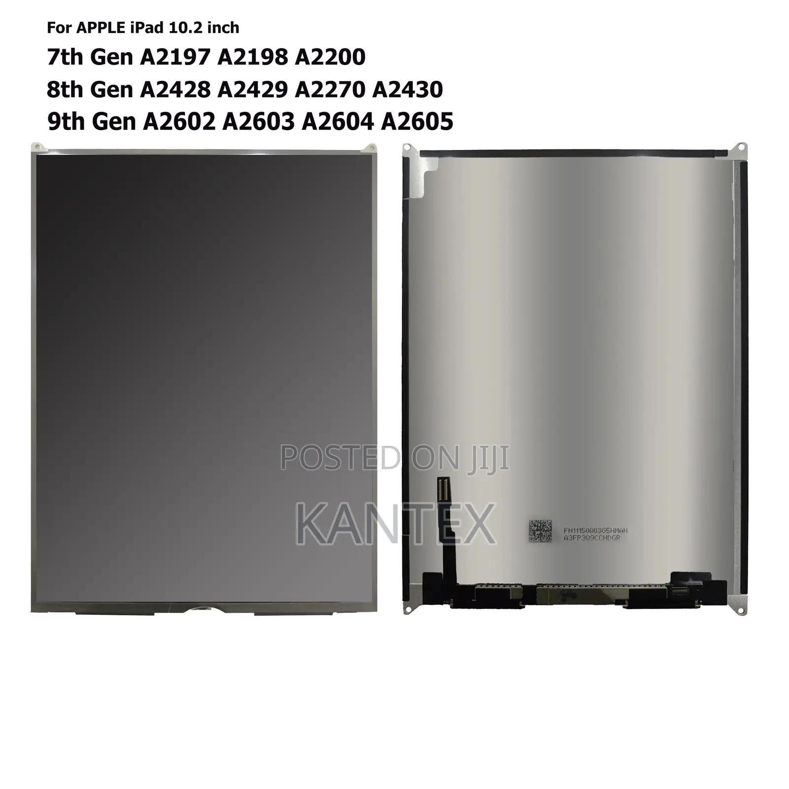 Generic iPad 10.2,7th Gen,8th Gen and 9th Gen LCD/Screen Replacement