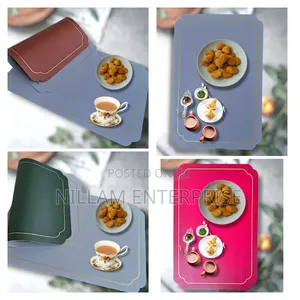 Double Sided Leather Table Mats 6pcs