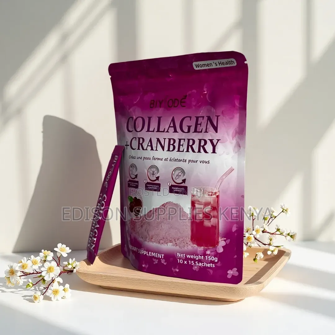 Collagen Peptides Cranberry Powder for Skin Firmness Urinary Wellness