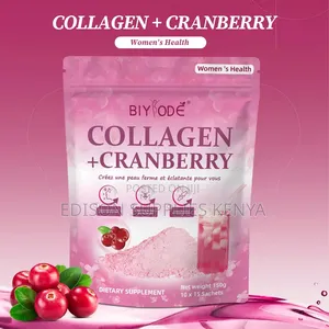 Collagen Peptides Cranberry Powder for Skin Firmness Urinary Wellness