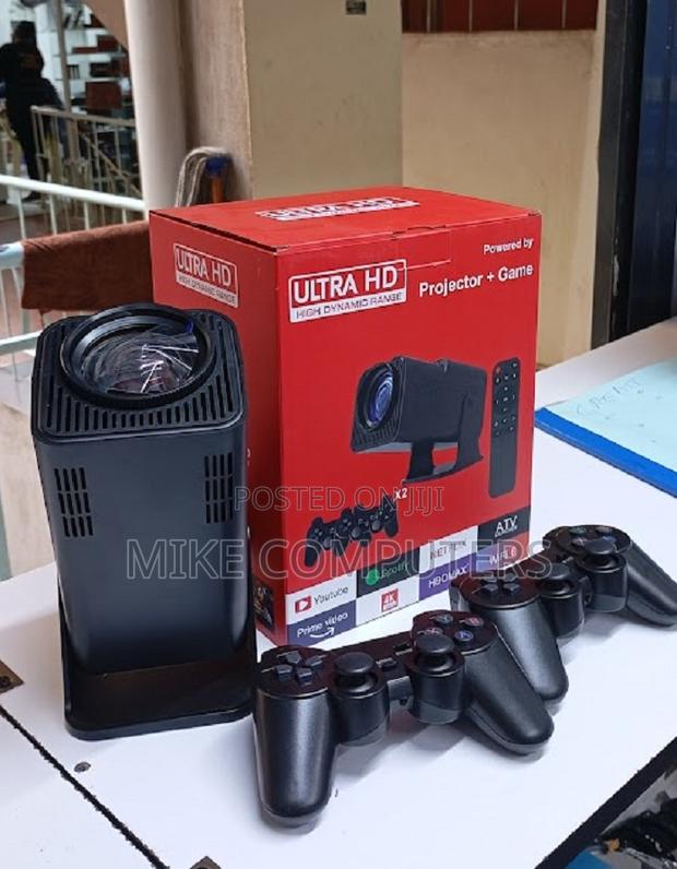 Hy320 Smart Projector With Wireless Controllers | Wifi 6 Android Tv - thumbnail 2