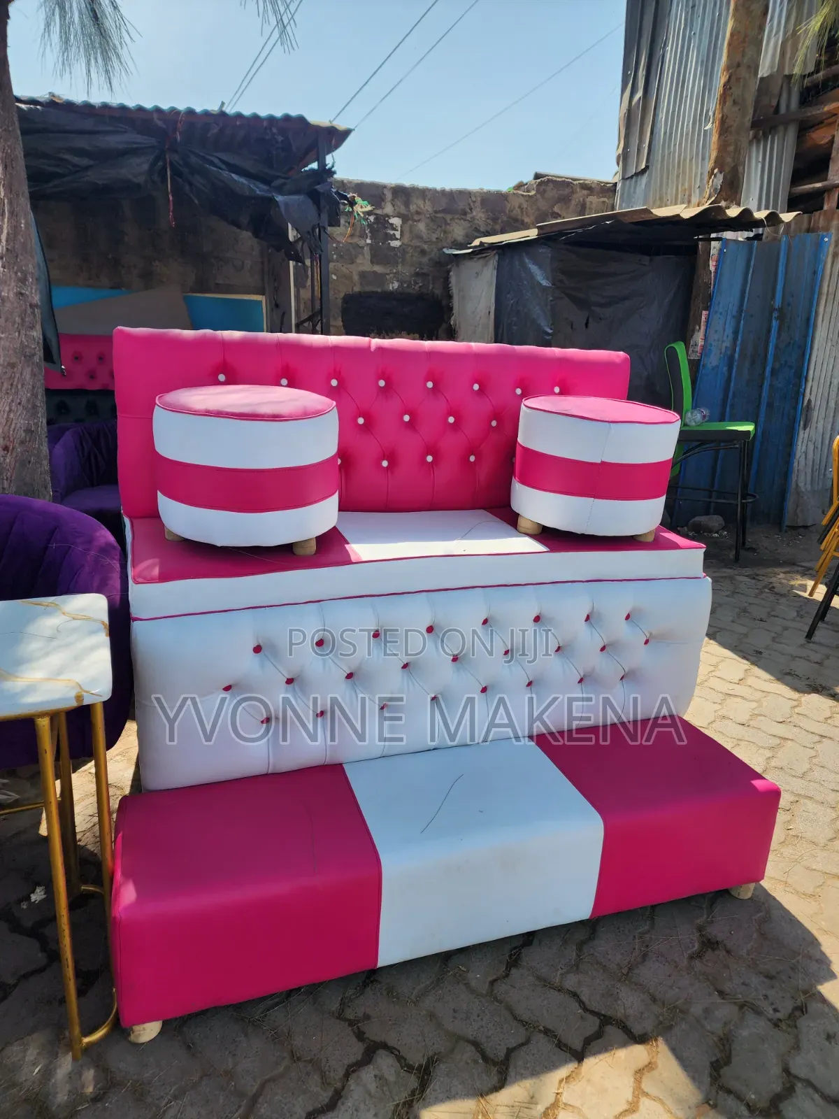 Pink Manicure Styling Chairs