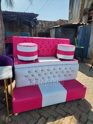 Pink Manicure Styling Chairs