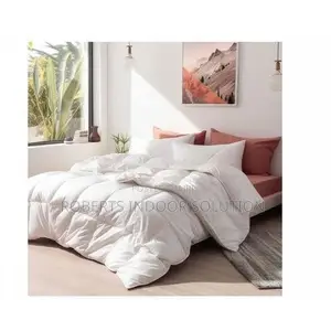 Complete 4-Piece 7x8 Extra King Size Unbinded White Duvet