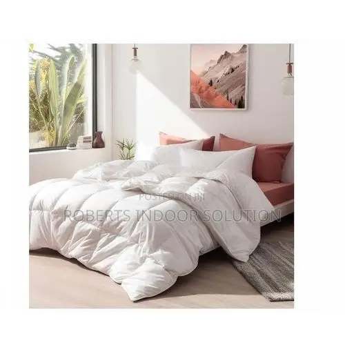 Complete 4-Piece 7x8 Extra King Size Unbinded White Duvet