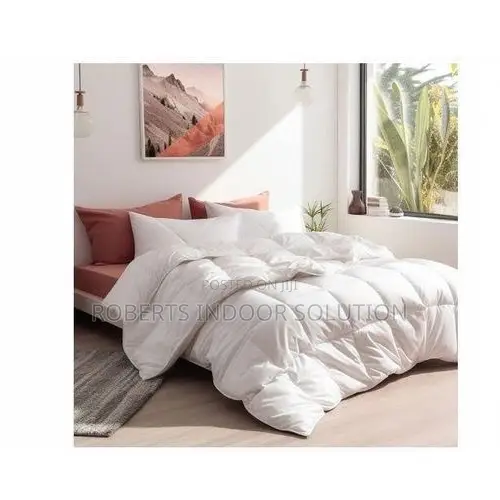 Complete 4-Piece 7x8 Extra King Size Unbinded White Duvet