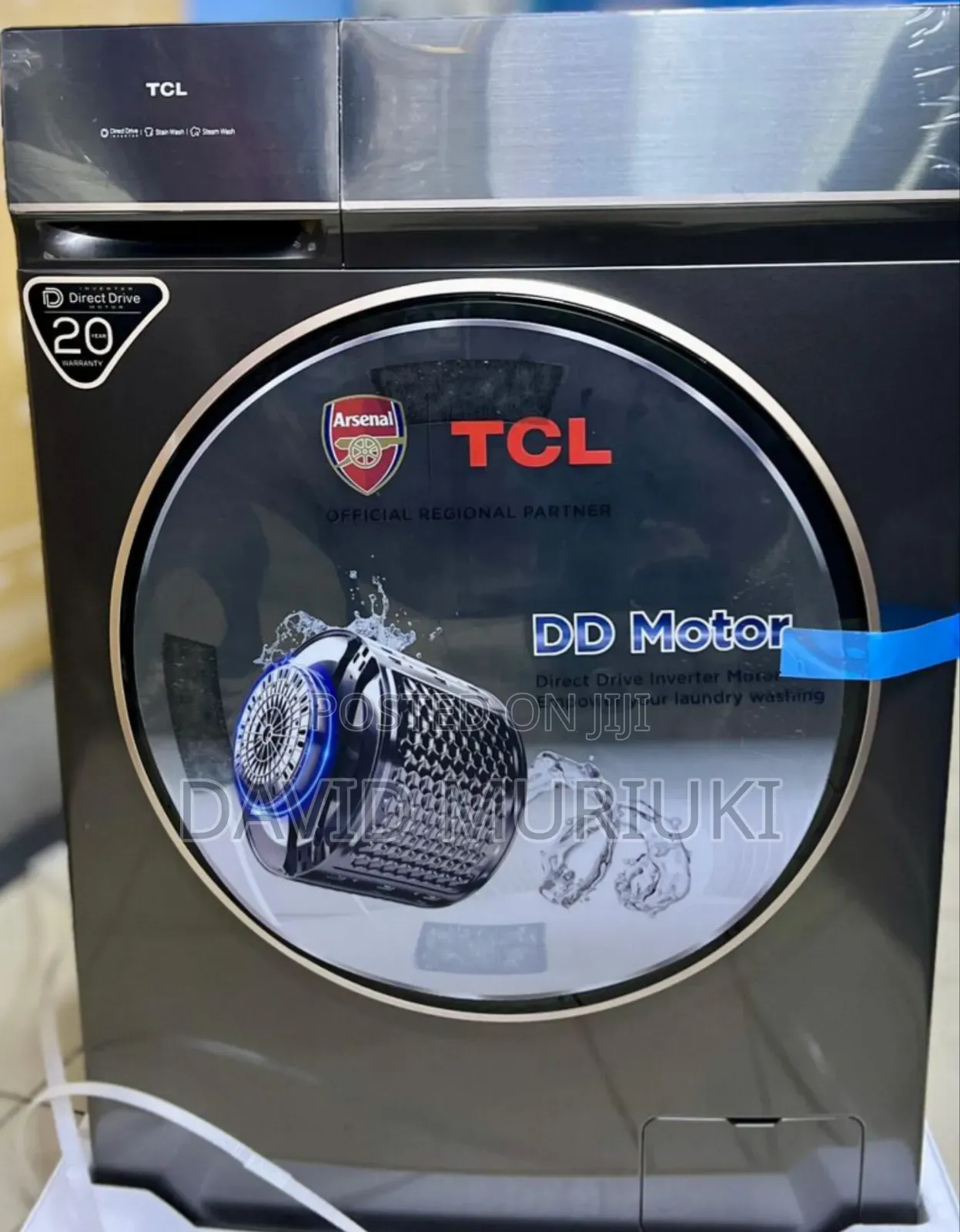 TCL Washing Machine Front 8 Kg Wash and Spin Touch Screen