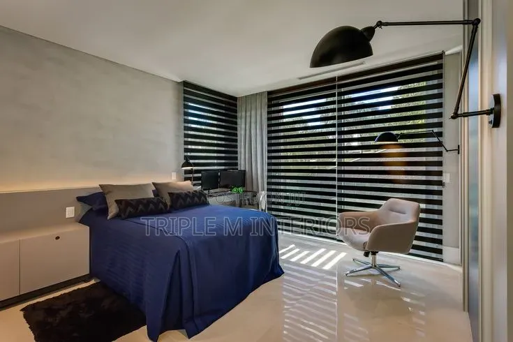 Elegant Wide Horizontal Blinds for Chic Living Rooms