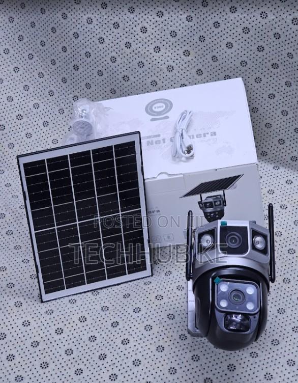 4g Solar CCTV Camera Dual Lens, Motion Detection, Push Notification