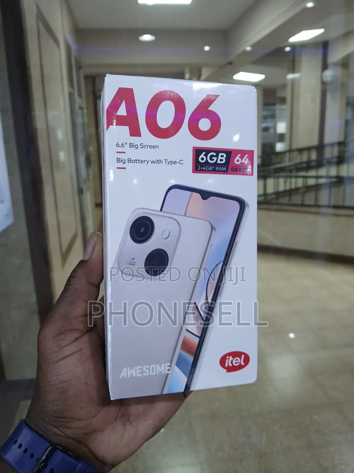 New Itel A06 64 GB Black