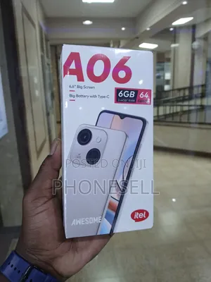 New Itel A06 64 GB Black