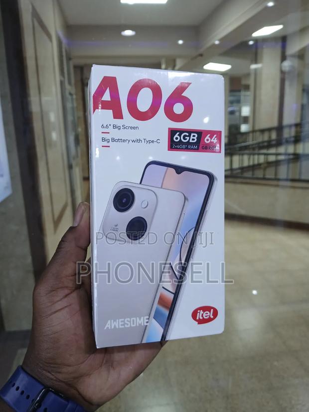 New Itel A06 64 GB Black