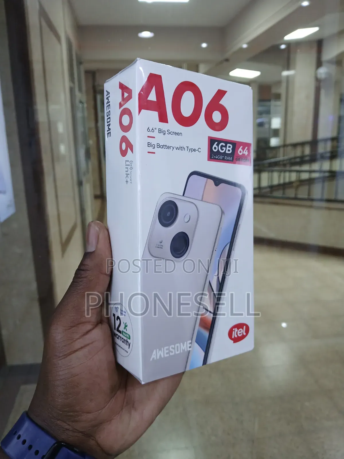 New Itel A06 64 GB Black