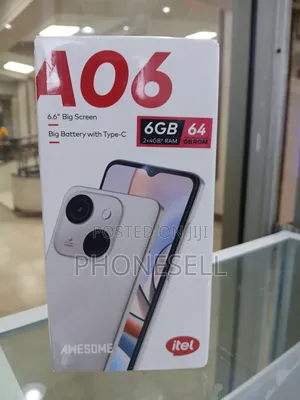 New Itel A06 64 GB Black