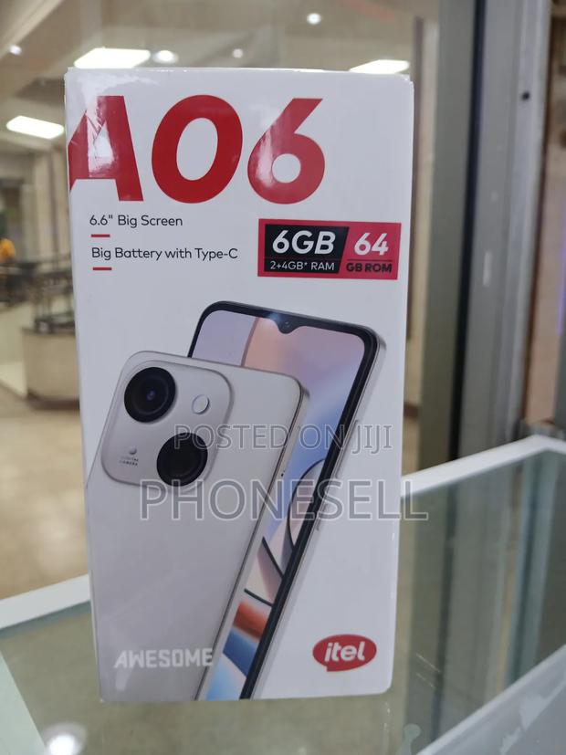 New Itel A06 64 GB Black - thumbnail 3