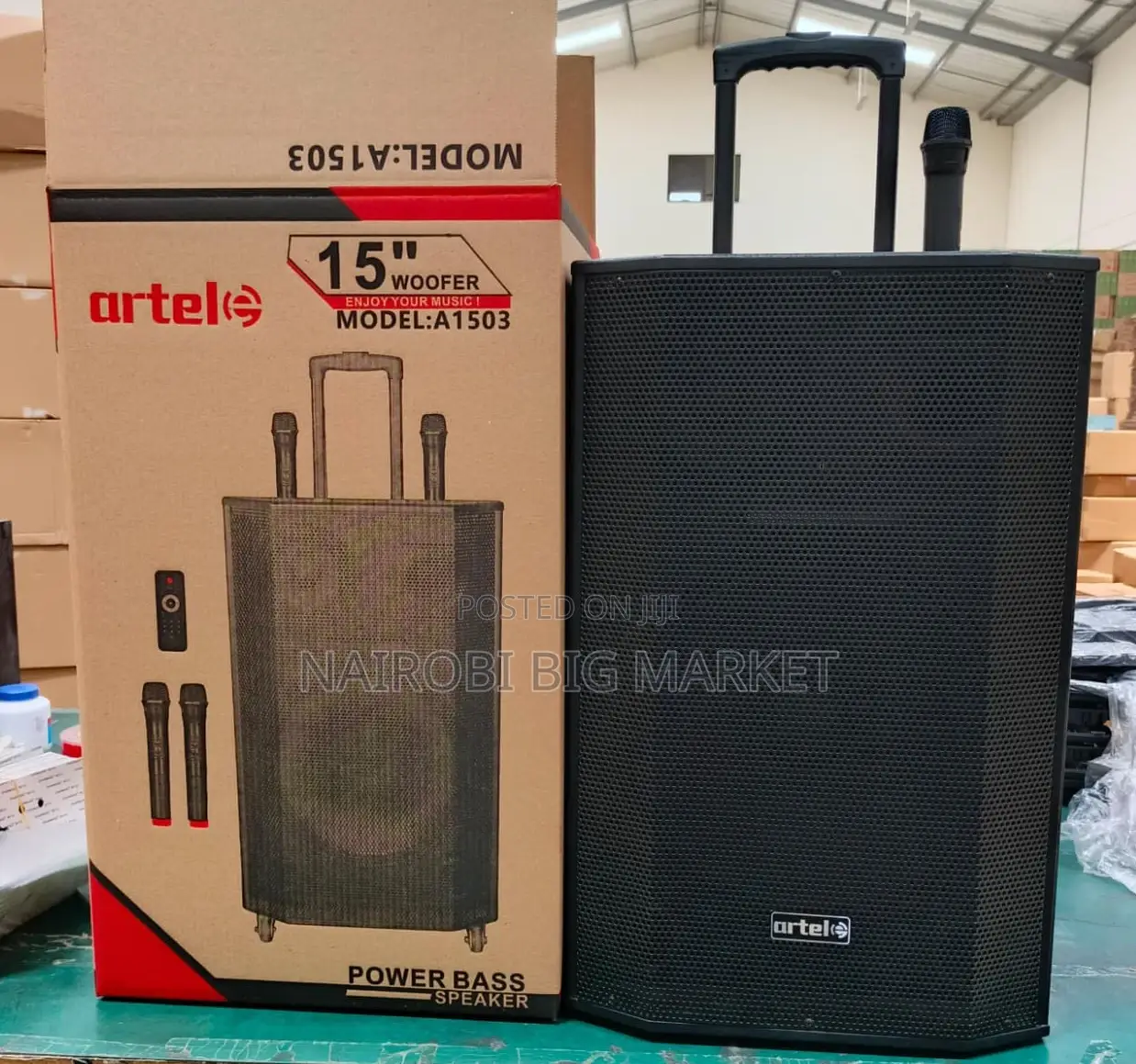 15 Inches Artel A1503 Rechargeable Trolley Speaker