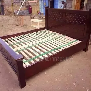 Elegant Dark Mahogany Bed