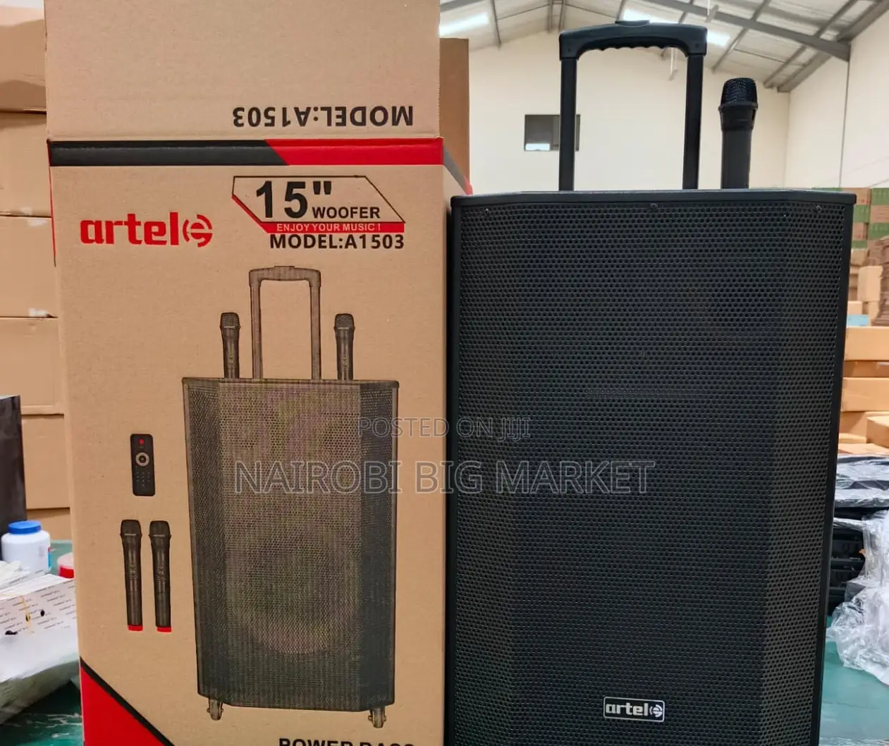 15 Inches Artel A1503 Rechargeable Trolley Speaker