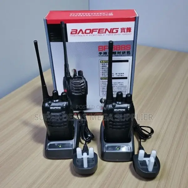 Baofeng Bf-888s 5km Range 2-Way Radio Walkie Talkie Portable Battery