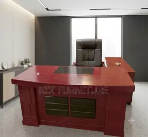 Office Desk; Execellent 1.4m Mahogany Executive Desk