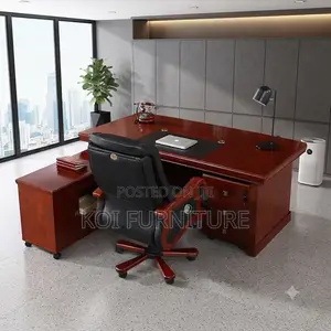 Office Desk; Execellent 1.4m Mahogany Executive Desk