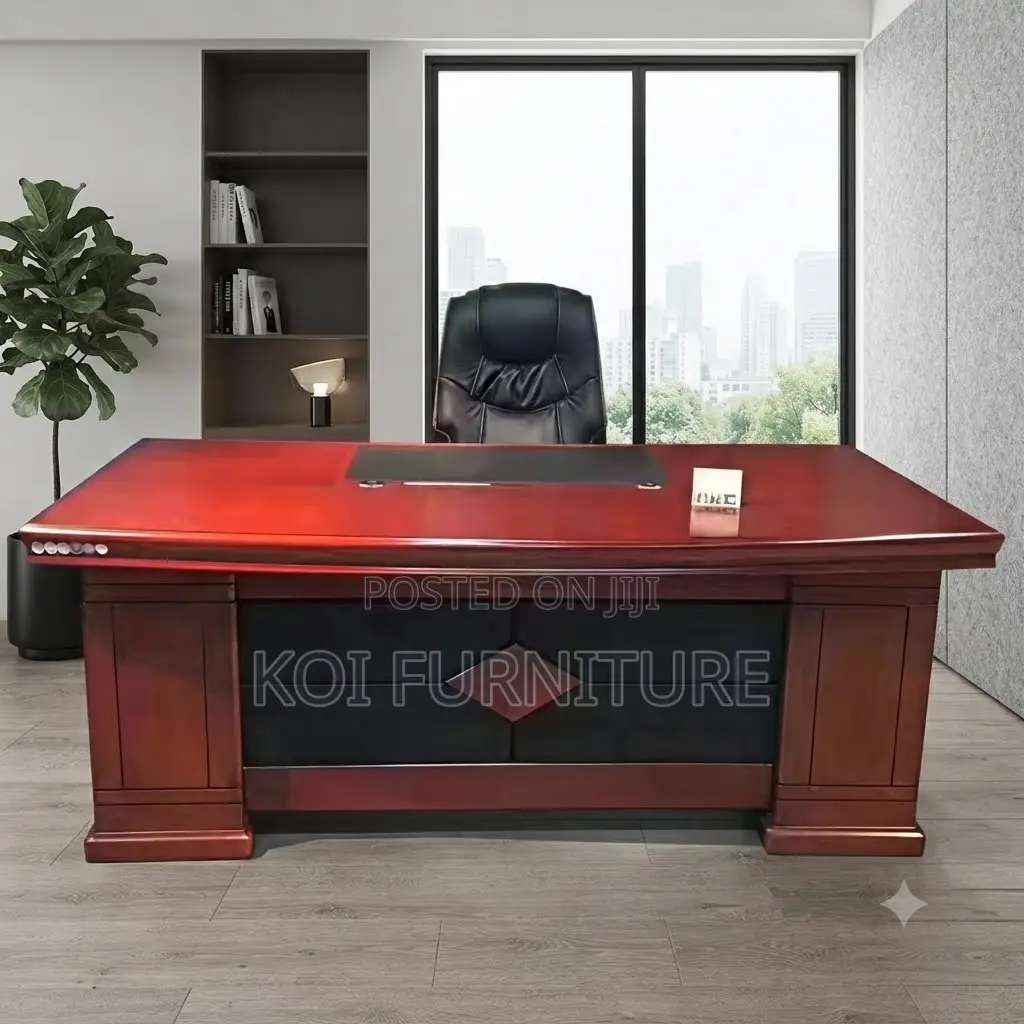 Office Desk; Execellent 1.4m Mahogany Executive Desk