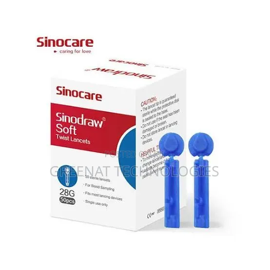 Sinocare High Quality Sinodraw Soft Twist Disposable Blood Lancets
