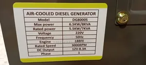Thompson England 8kva Single Phase Diesel Generator With Ats