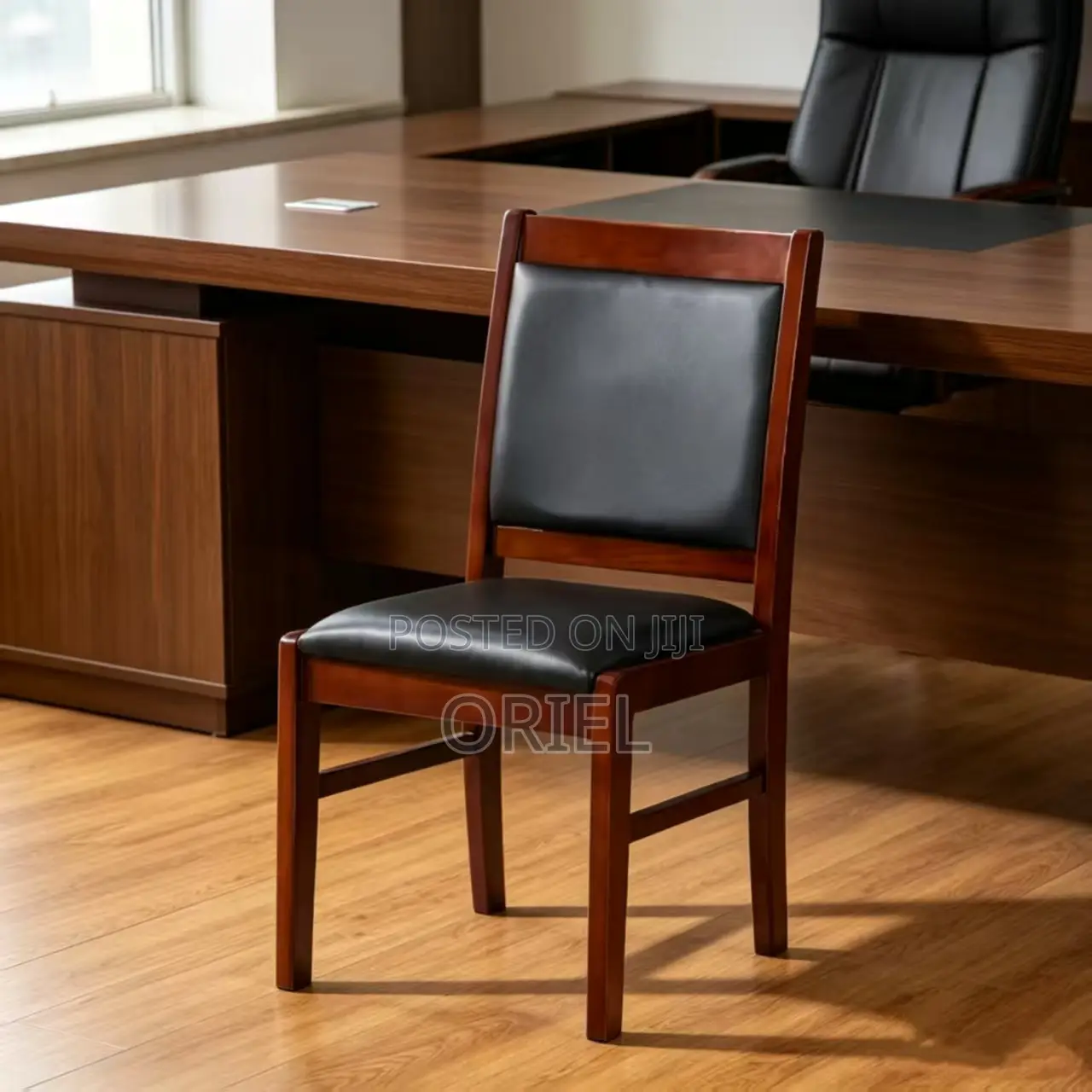 Office Chair : Wooden Frame Office Staff Chair