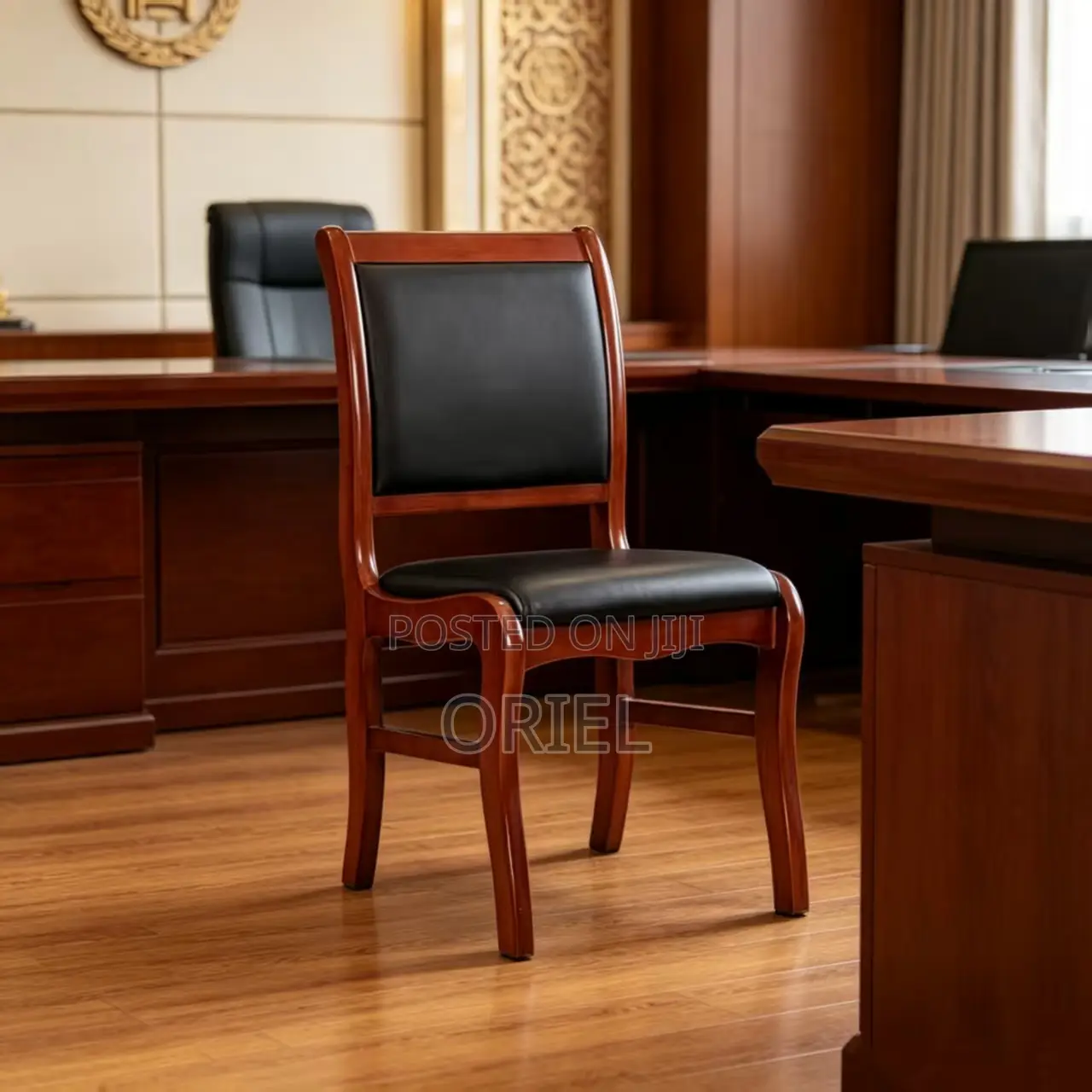 Office Chair : Wooden Frame Office Staff Chair
